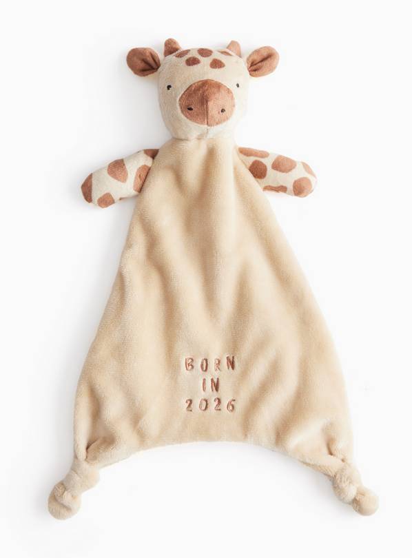 Giraffe Born in 2026 Plush Comforter One Size